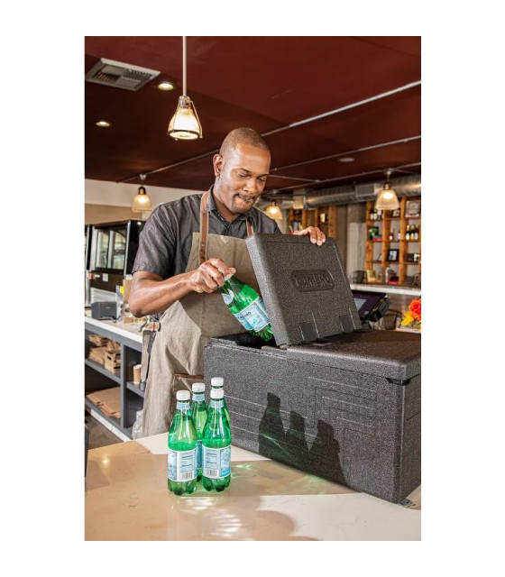 COUVERCLE RABATTABLE GN1/1 NOIR CAMBRO dans BOX ISOTHERMES