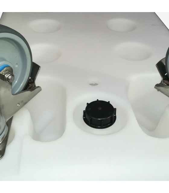 BAC AUTOPORTEUR 500LT ROUES INOX GILAC dans BAC DE TRANSPORT