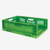 CAISSE PLIABLE EMPILABLE 600X400X180MM 35LT VERT GILAC dans BAC DE TRANSPORT