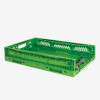 CAISSE PLIABLE EMPILABLE 600X400X120MM 23LT VERT GILAC dans BAC DE TRANSPORT