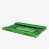 CAISSE PLIABLE EMPILABLE 600X400X120MM 23LT VERT GILAC dans BAC DE TRANSPORT