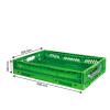 CAISSE PLIABLE EMPILABLE 600X400X120MM 23LT VERT GILAC dans BAC DE TRANSPORT