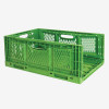 CAISSE PLIABLE EMPILABLE 600X400X230MM 45LT VERT GILAC dans BAC DE TRANSPORT
