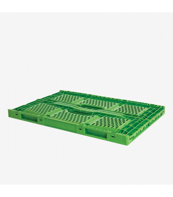 CAISSE PLIABLE EMPILABLE 600X400X230MM 45LT VERT GILAC dans BAC DE TRANSPORT