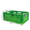CAISSE PLIABLE EMPILABLE 600X400X230MM 45LT VERT GILAC dans BAC DE TRANSPORT