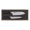 SET DE 2 COUTEAUX : COUTEAU UNIVERSEL LAME 15CM + SANTOKU LAME 18CM KAI dans KAI