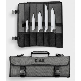 MALETTE A COUTEAUX SHUN PETIT 5 COUTEAUX + ETUI KAI dans KAI