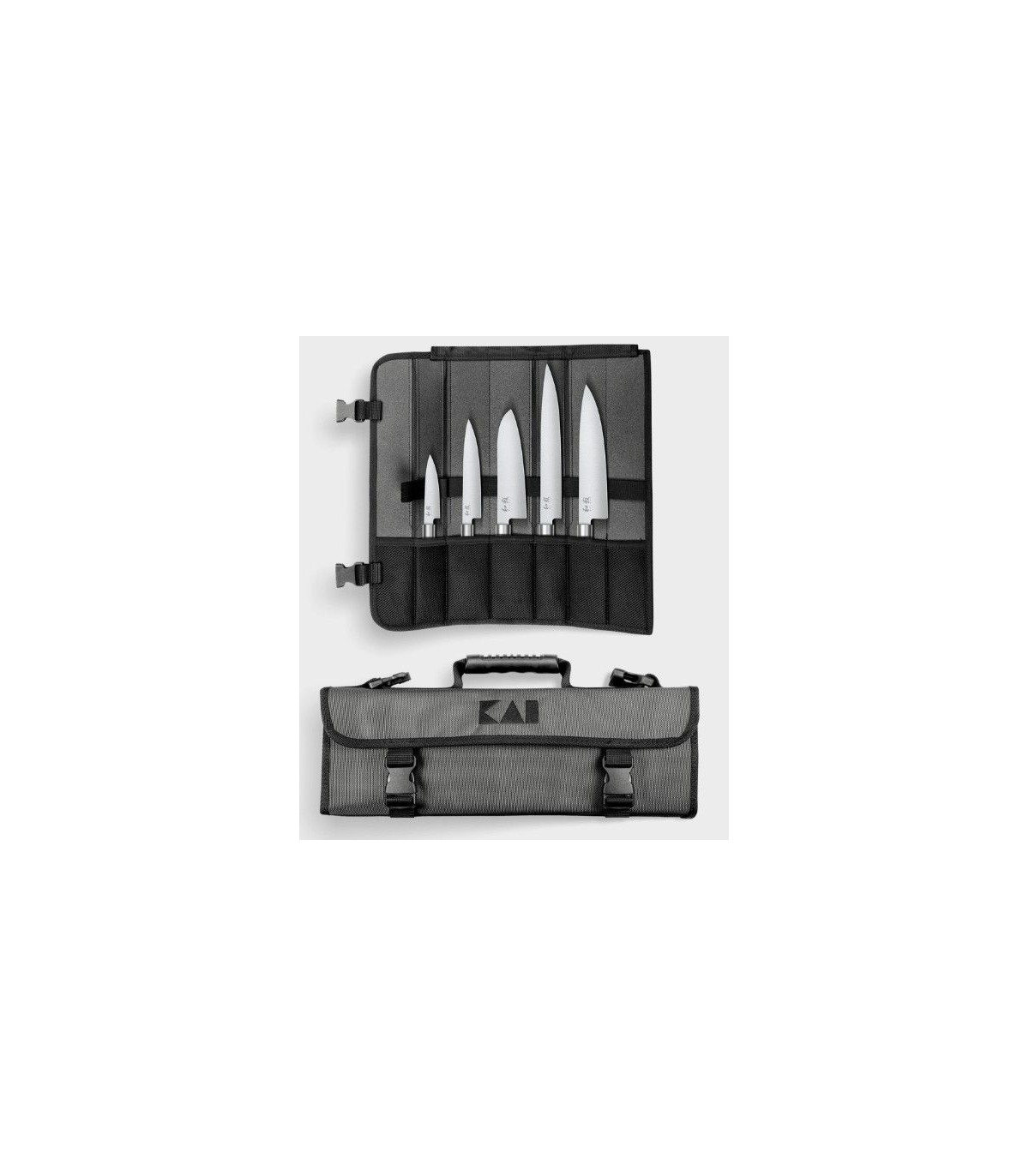 MALETTE A COUTEAUX SHUN PETIT 5 COUTEAUX + ETUI KAI dans KAI