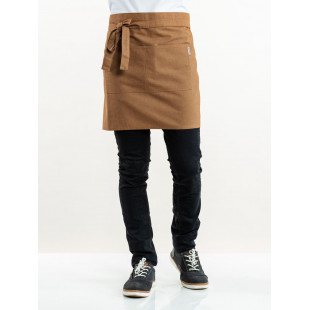 TABLIER CHEF BASE CHESTNUT - APRON W100 - L45CM CHAUD DEVANT dans TABLIERS