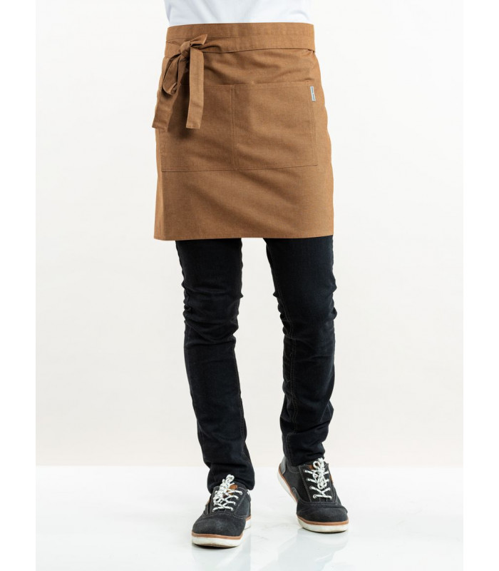 TABLIER CHEF BASE CHESTNUT - APRON W100 - L45CM CHAUD DEVANT dans TABLIERS