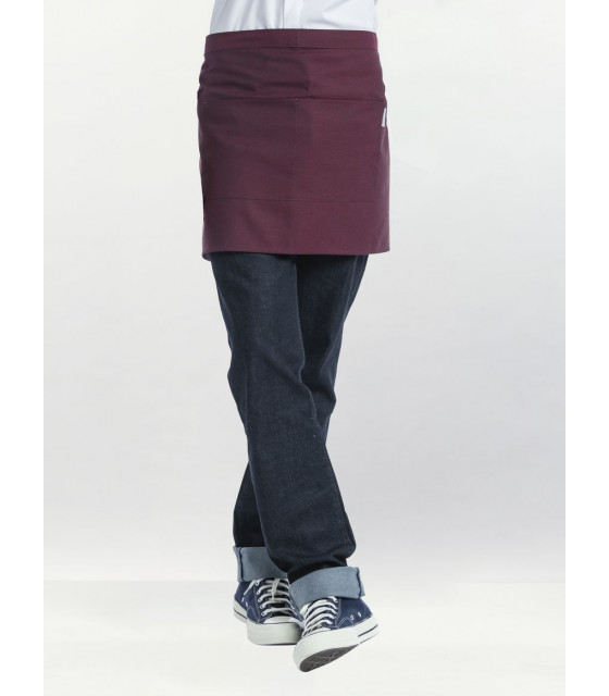 TABLIER CHEF BASE CHERRY - APRON W100 - L45CM CHAUD DEVANT dans TABLIERS