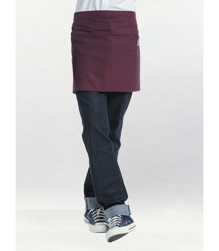 TABLIER CHEF BASE CHERRY - APRON W100 - L45CM CHAUD DEVANT dans TABLIERS