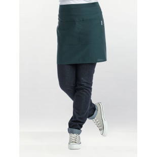TABLIER CHEF BASE PINE GREEN - APRON W100 - L45CM CHAUD DEVANT dans TABLIERS