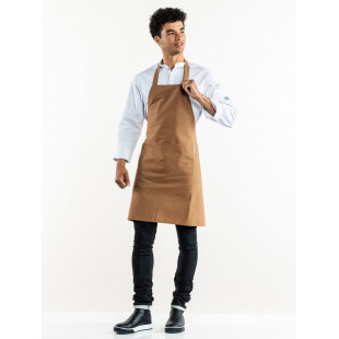 TABLIER VALET BASE CHESTNUT - BIB APRON W70 - L85CM CHAUD DEVANT dans TABLIERS