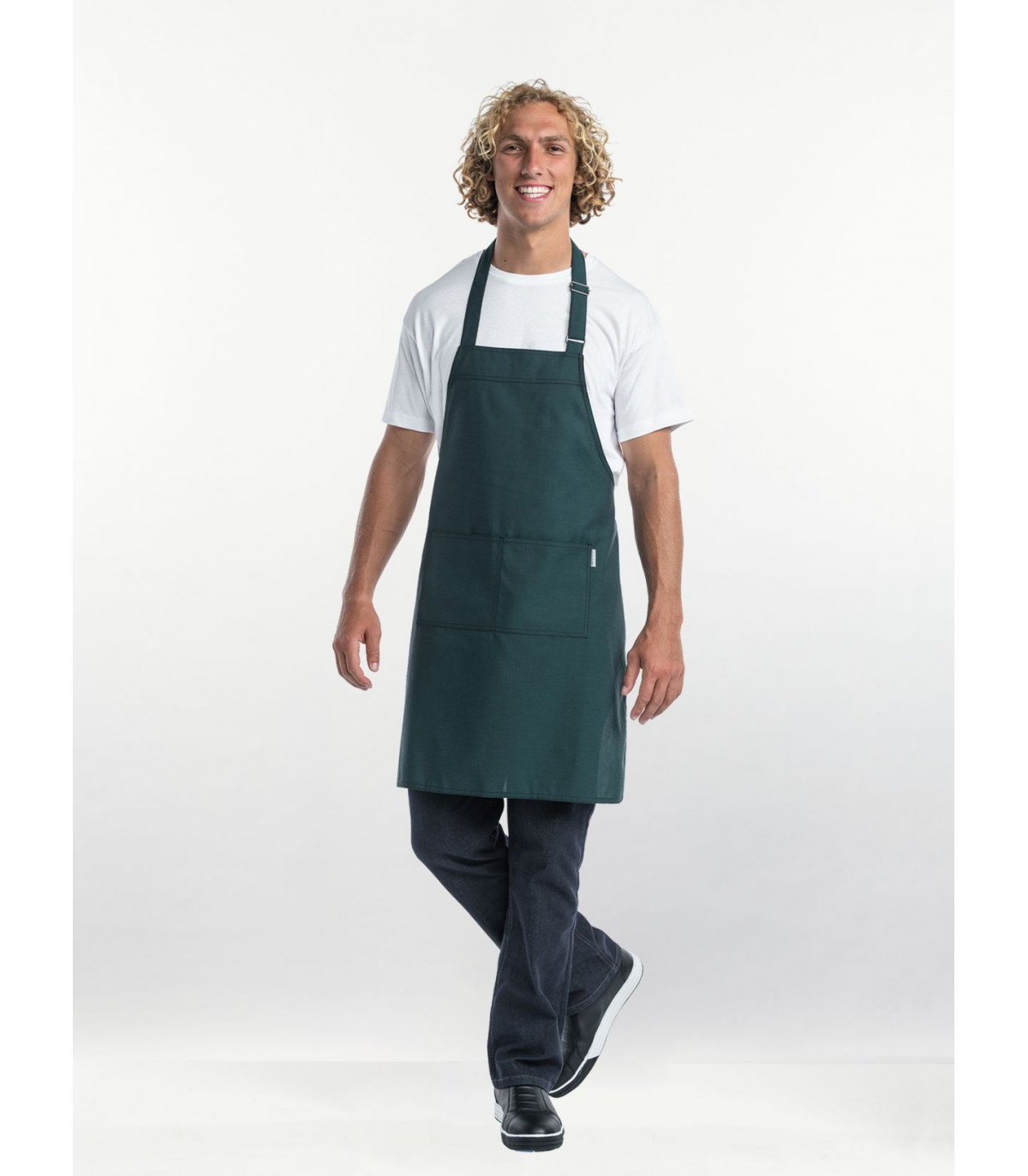 TABLIER VALET BASE  PINE GREEN - BIB APRON W70 - L85CM CHAUD DEVANT dans TABLIERS