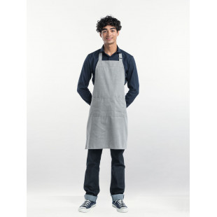 TABLIER VALET BASE  STONE - BIB APRON W70 - L85CM CHAUD DEVANT dans TABLIERS