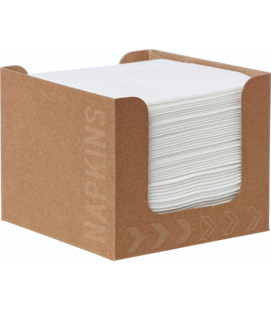 SERVIETTE AIRLAID 20X20 BLANC ECO BOITE DE 50 PIECES DUNI dans SERVIETTES