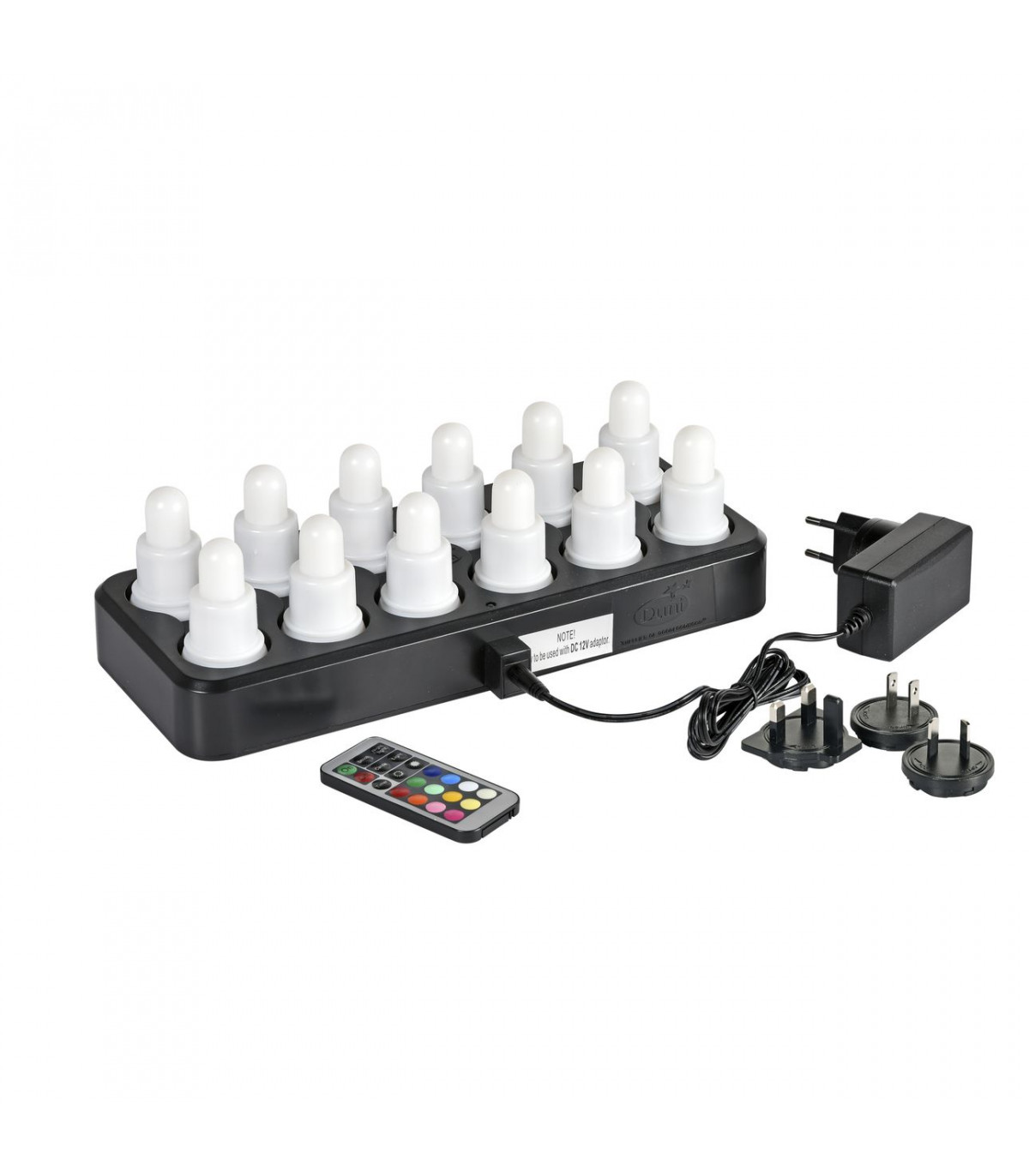 KIT DE 12 LED BLANC CHAUD AVEC CHARGEUR DUNI dans ECLAIRAGE