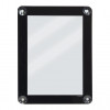 PORTE-AFFICHES POUR VITRES A4 NOIR AVEC VENTOUSES SECURIT dans SIGNALISATION