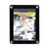 PORTE-AFFICHES POUR VITRES A4 NOIR AVEC VENTOUSES SECURIT dans SIGNALISATION