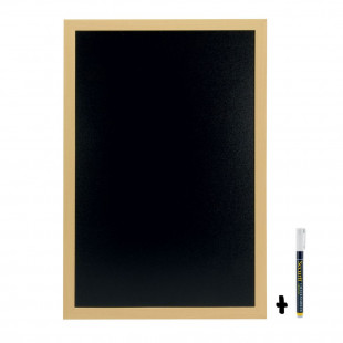 WOODY ARDOISE MURALE 30X40CM NOIRE SECURIT dans SIGNALISATION