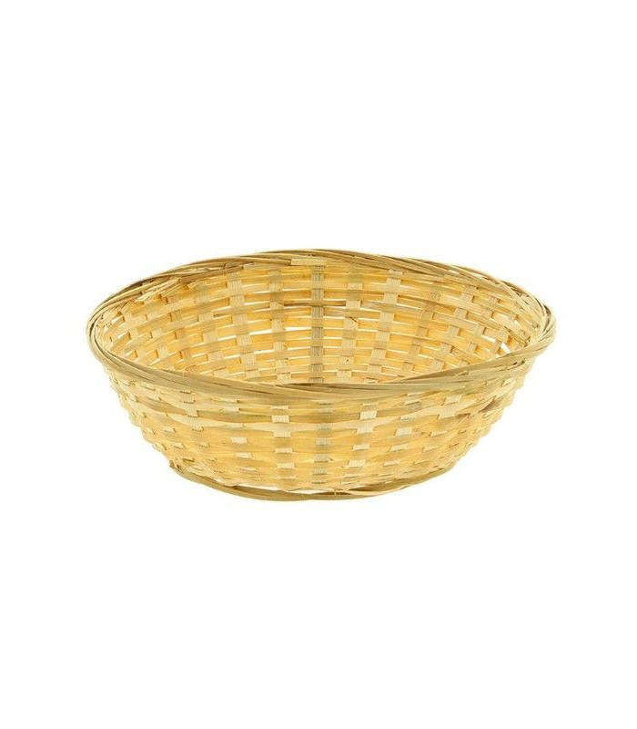 CORBEILLE A PAIN BAMBOUR TRESSE Ø23CM 6 PIECES dans PRESENTATION