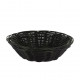 CORBEILLE PLASTIC NOIR RONDE 23X6.5CM