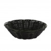 CORBEILLE PLASTIC NOIR RONDE 23X6.5CM dans PRESENTATION