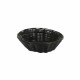 CORBEILLE PLASTIC NOIR RONDE 18X5CM