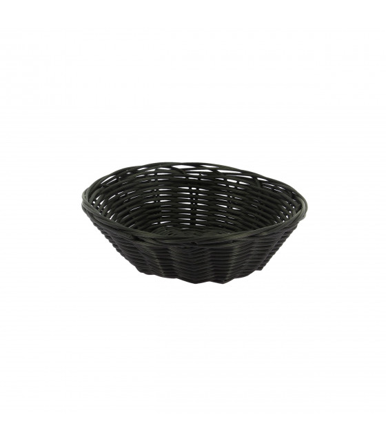 CORBEILLE PLASTIC NOIR RONDE 18X5CM dans PRESENTATION