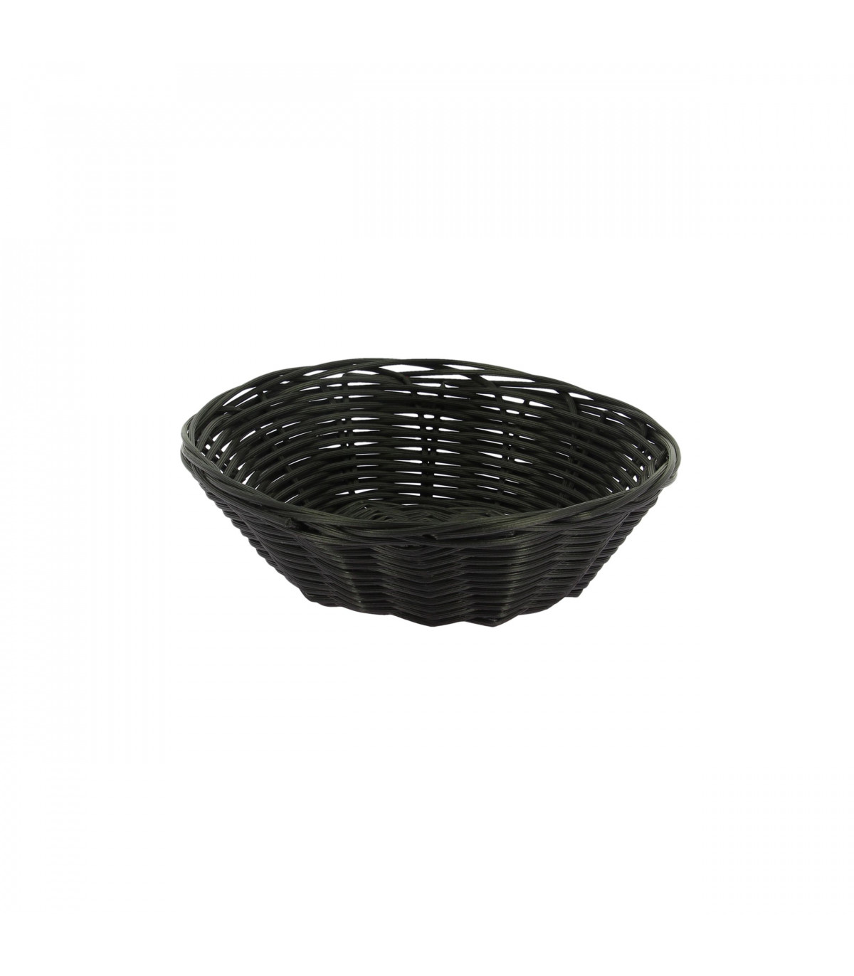 CORBEILLE PLASTIC NOIR RONDE 18X5CM dans PRESENTATION