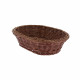 CORBEILLE A PAIN OVALE CHOCOLAT 26X20X6.5CM