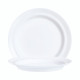 ASSIETTE PLATE AUTONOMY Ø23 BLANC SANS FILET ARC