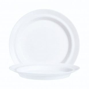 ASSIETTE A DESSERT AUTONOMY Ø19CM BLANC SANS FILET dans ARCOROC