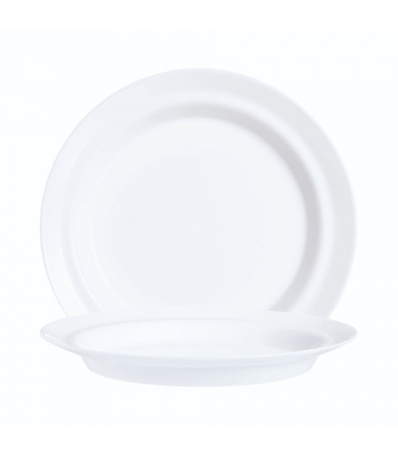 ASSIETTE A DESSERT AUTONOMY Ø19CM BLANC SANS FILET dans ARCOROC
