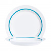 ASSIETTE PLATE AUTONOMY Ø23CM FILET BLEU ARC dans ARCOROC