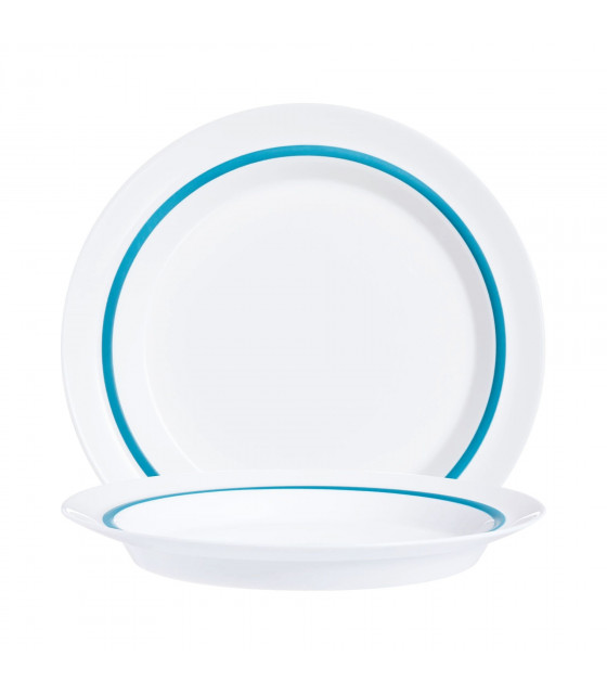 ASSIETTE A DESSERT AUTONOMY Ø19CM FILET BLEU ARC dans ARCOROC