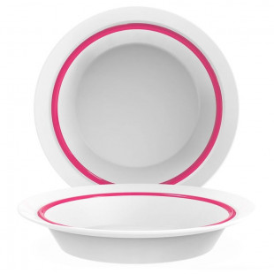 ASSIETTE CREUSE AUTONOMY Ø23CM FILET ROUGE ARC dans ARCOROC