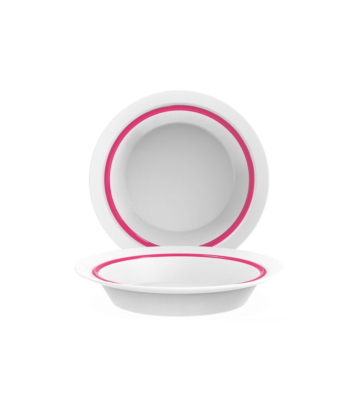 ASSIETTE CREUSE AUTONOMY Ø23CM FILET ROUGE ARC dans ARCOROC