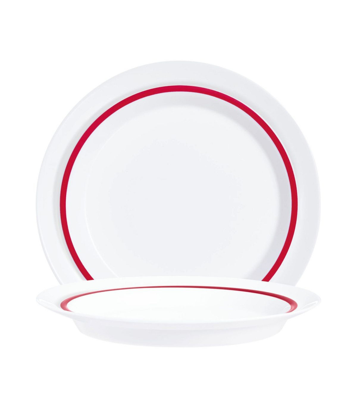 ASSIETTE A DESSERT AUTONOMY Ø19CM FILET ROUGE ARC dans ARCOROC