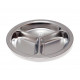 ASSIETTE COMPARTIMENTEE INOX Ø20X3CM