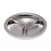 ASSIETTE COMPARTIMENTEE INOX Ø20X3CM dans INOX