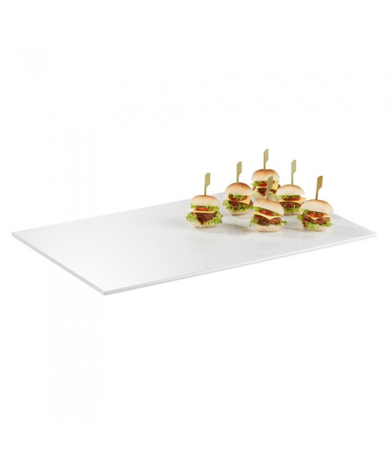 PLATEAU MELAMINE GN1/1 ZERO BLANC 53X32.5X1.5CM APS dans MELAMINE