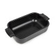 PLAT FOUR RECTANGULAIRE 15X10X4.5CM 47CL NOIR APPOLIA PEUGEOT