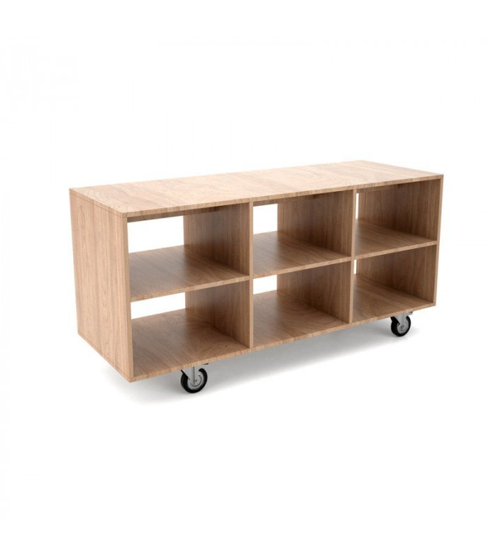 MODULE NEUTRE A 6 CASIERS - CONSTRUCTION EN BOIS MELAMINE DISPONIBLE EN 21 COULEURS ROCAM dans ROCAM