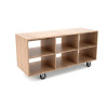 MODULE NEUTRE A 6 CASIERS - CONSTRUCTION EN BOIS MELAMINE DISPONIBLE EN 21 COULEURS ROCAM dans ROCAM