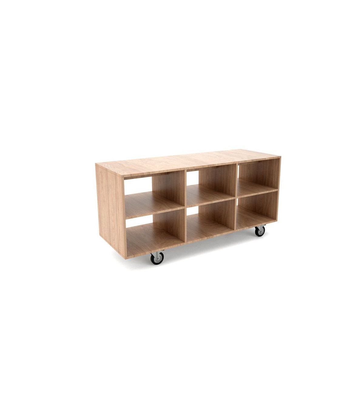MODULE NEUTRE A 6 CASIERS - CONSTRUCTION EN BOIS MELAMINE DISPONIBLE EN 21 COULEURS ROCAM dans ROCAM