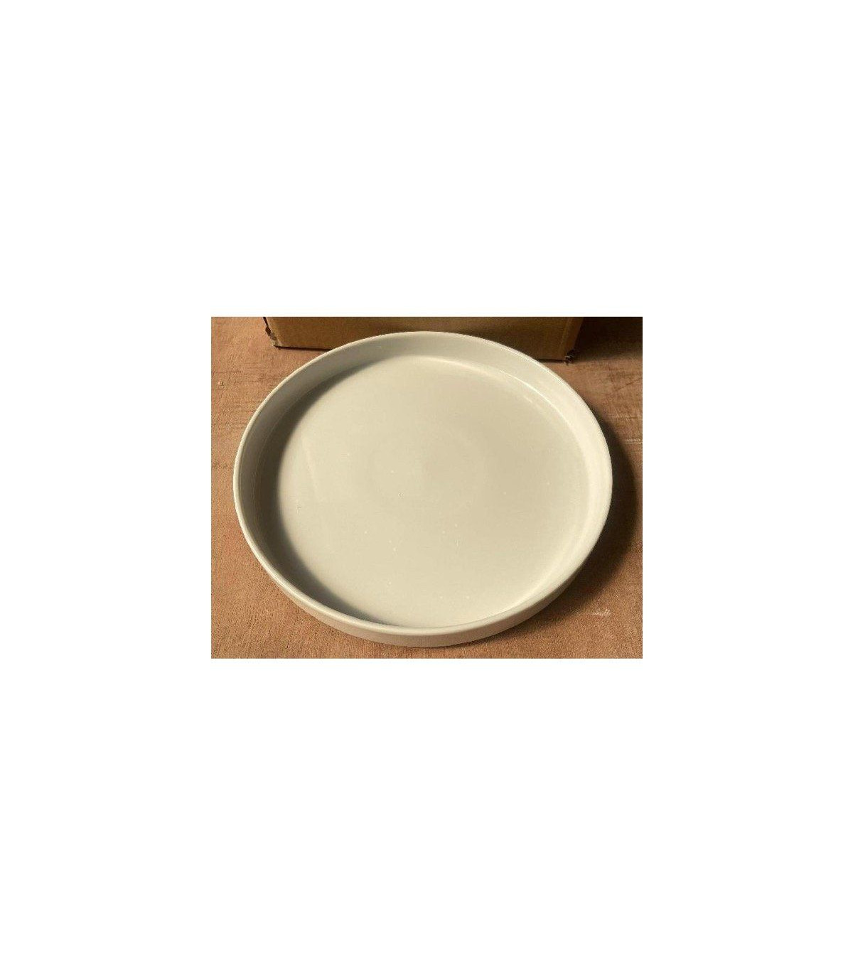 ASSIETTE PORCELAINE BLANCHE Ø20.5X2.5CM EMPILABLE CUISIMAT dans CUISIMAT