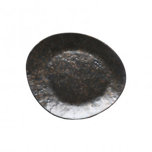 ASSIETTE ORION NOIR/BRUNE 26.8X22.8X3CM MELAMINE ADRIER dans MELAMINE