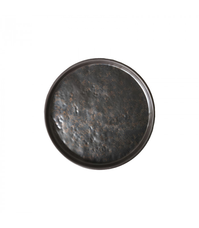 ASSIETTE PLATE BORD RELEVE 25.4CX2.5CM MELAMINE ADRIER dans MELAMINE